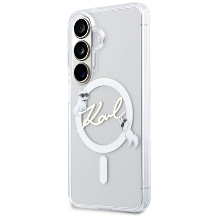 Etui Karl Lagerfeld IML KC Script        MagSafe do Samsung Galaxy S26 przezroczysty