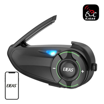 EJEAS INTERKOM MOTOCYKLOWY Q8 DO KASKU Z ŁĄCZNOŚCIĄ BLUETOOTH DO 6 OSÓB