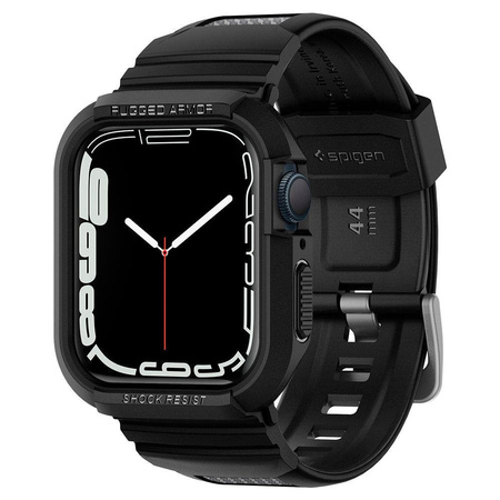SPIGEN RUGGED ARMOR ”PRO” APPLE WATCH 4 / 5 / 6 / 7 / 8 / SE (44 / 45 MM) BLACK