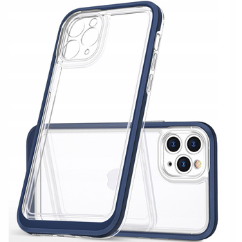 HURTEL ETUI POKROWIEC CASE ŻELOWY DO IPHONE 12 PRO MAX CLEAR 3IN1 RAMKA