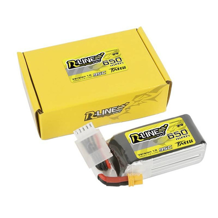 TATTU AKUMULATOR R-LINE 650MAH 14,8V 95C 4S1P XT30 DO MODELI RC 650MAH