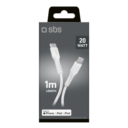 SBS KABEL TECABLELIGTC1W USB-C DO LIGHTNING DO APPLE Z CERTYFIKATEM MFI 1M