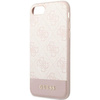 Etui Guess GUHCI8G4GLPI na iPhone 7 / 8 / SE 2020 / SE 2022 - różowe 4G Stripe Collection