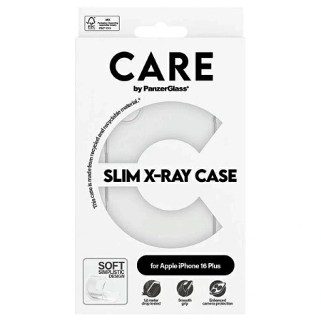 PANZERGLASS ETUI CARE X-RAY SOFT BASIC DO MAGSAFE DO IPHONE 16 PLUS
