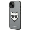 Karl Lagerfeld KLHCP14MSAPCHG iPhone 14 Plus 6,7" hardcase srebrny/silver Saffiano Choupette Head Patch