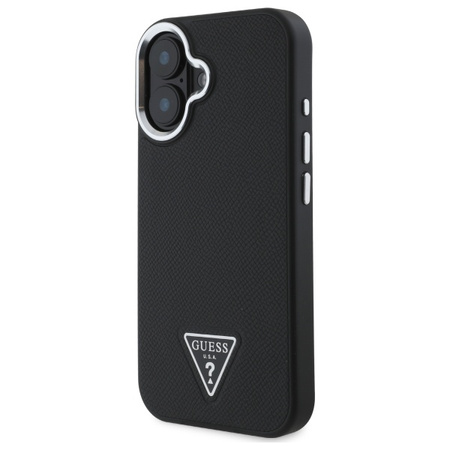 GUESS ETUI DO IPHONE 16 PLUS 6.7 HARDCASE Z DO MAGSAFE GRINED TRIANGLE