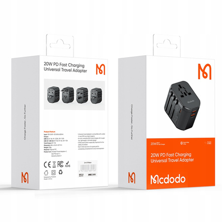 Mcdodo Travel Charger Usb Adapter 20W Eu Us Uk