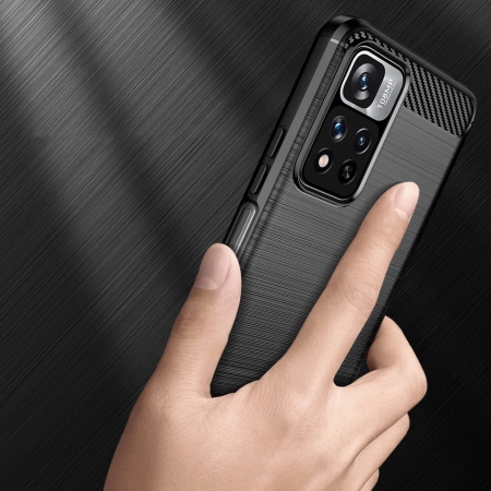 HURTEL ETUI POKROWIEC CARBON DO XIAOMI REDMI NOTE 11 PRO PLUS 5G ELASTYCZNE
