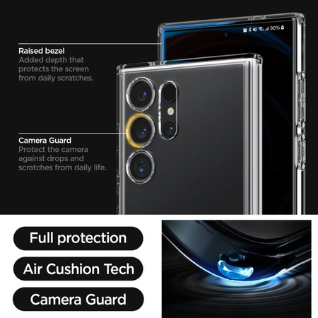 SPIGEN POKROWIEC ULTRA HYBRID S DO SAMSUNG GALAXY S24 ULTRA WYSOKA OCHRONA