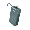Powerbank SBS 10000 mAh 20W z wbudowanym kablem USB-C i wyświetlaczem cyfrowym - szary
