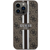 Etui Guess GUHMP13LP4RPSW na iPhone 13 Pro / 13 - brązowe 4G Printed Stripes MagSafe