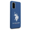 Etui U.S. Polo Assn. Silicone Collection na Samsung Galaxy S20+ - granatowe