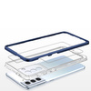 Clear 3in1 etui do Samsung Galaxy S22+ (S22 Plus) żelowy pokrowiec z ramką niebieski