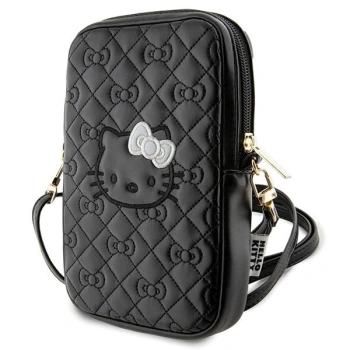 HELLO KITTY TOREBKA DO TELEFONU DO IPHONE 12 13 14 15 Z WZOREM QUILTED BOWS