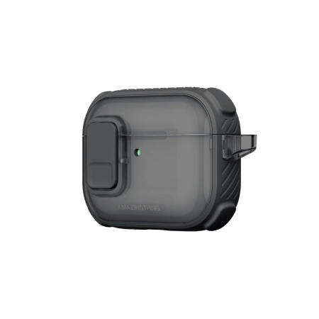 Etui AMAZINGTHING Titan Pro Mag Case Clear do AirPods Pro 3 - czarne