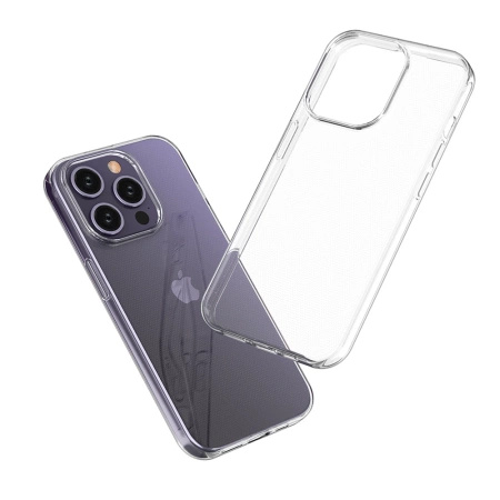 HURTEL ETUI DO IPHONE 15 PRO Z PRZEZROCZYSTYM MATERIAŁEM I PEŁNĄ OCHRONĄ