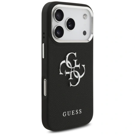 GUESS ETUI DO IPHONE 17 PRO GRANULOWANE LOGO 4G MAGNETYCZNE Z LOGO