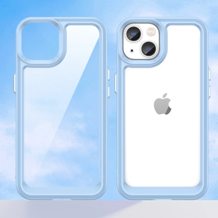 HURTEL ETUI OUTER SPACE DO IPHONE 14 PLUS POKROWIEC OCHRONNY Z ŻELOWĄ RAMKĄ
