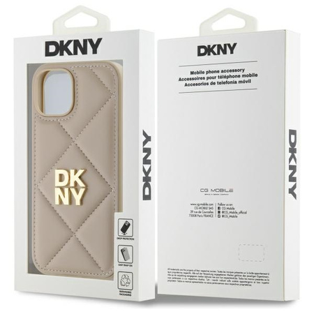 DKNY ETUI QUILTED STACK LOGO DO IPHONE 15 6.1 ZABEZPIECZENIE TELEFONU