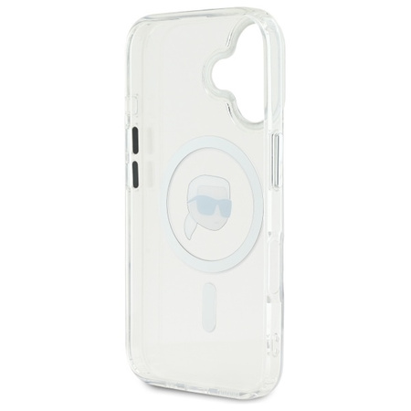 KARL LAGERFELD ETUI HARDCASE DO IPHONE 16 6.1 DO MAGSAFE METAL KARL HEAD