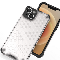 Honeycomb etui iPhone 14 pancerny hybrydowy pokrowiec przezroczyste