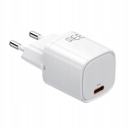 £adowarka do telefonu Mcdodo nano GaN, USB-C PD QC - 33W Bia³a