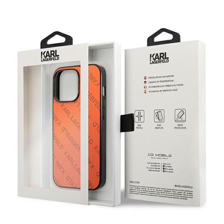 KARL LAGERFELD CASE HARDCASE DO IPHONE 13 PRO MAX 6,7 PERFORATED POKROWIEC