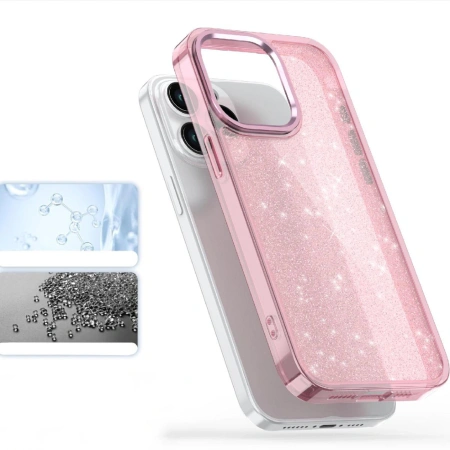 HURTEL ETUI GLITTER CASE DO IPHONE 16 PRO MAX Z BROKATEM OCHRONNE
