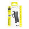 Baseus power bank z wyświetlaczem cyfrowym i podwójnymi wbudowanymi kablami usb-c 25000mAh 145W Czarny