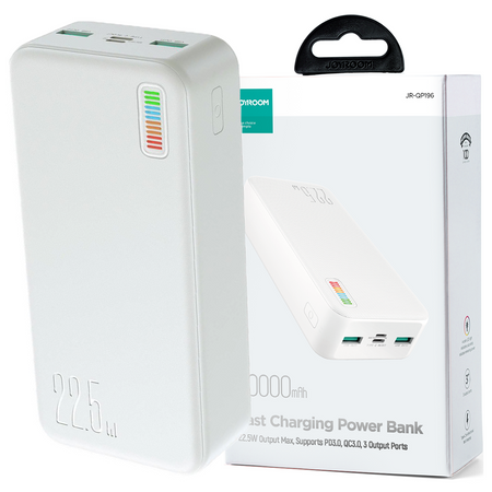 Joyroom powerbank 30000mAh Dazzling Series 22.5W biały (QP196)