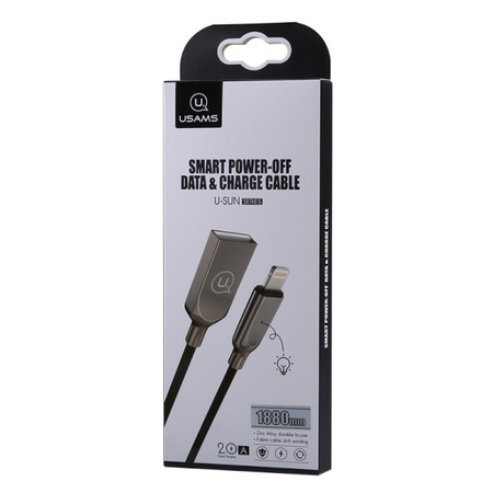 USAMS KABEL DO LIGHTNING DO IPHONE 12 13 14 1.9M POWER-OFF SZYBKIE