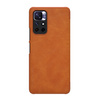 Nillkin Qin Case etui do Xiaomi Redmi Note 11T 5G / Note 11S 5G / Note 11 5G (China) / Poco M4 Pro 5G osłona na aparat kabura pokrowiec obudowa z klapką brązowy