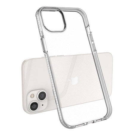 HURTEL ETUI CASE SILIKONOWE DO IPHONE 14 PLUS POKROWIEC Z RAMKĄ SPRING