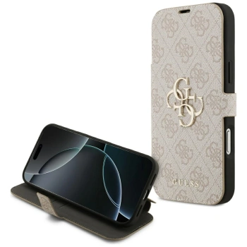GUESS ETUI BOOK 4G METAL LOGO DO IPHONE 17 PRO MAX ZAMYKANE Z MAGNETYCZNYM