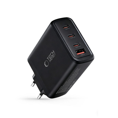 TECH-PROTECT NC120W-GAN 4-PORT NETWORK CHARGER PD 120W / QC3.0 BLACK