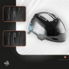 Kask narciarski Qunature 10130003004 z nausznikami snowboard rozmiar M - czarny