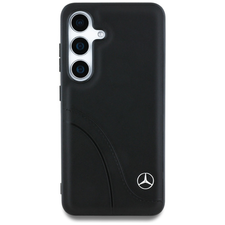 MERCEDES ETUI LEATHER CURVED STITCHES DO SAMSUNG GALAXY S25 OCHRONA I STYL