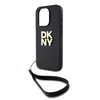 DKNY ETUI HARDCASE DO IPHONE 15 PRO Z PASKIEM NA NADGARSTEK STOCK LOGO