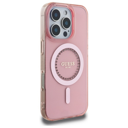 GUESS ETUI HARD CASE DO IPHONE 16 PRO MAX 6.9 DO MAGSAFE Z WZOREM