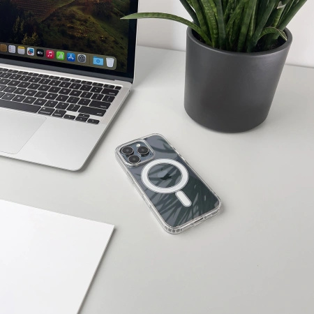 WOZINSKY ETUI ULTRA CLEAR DO MAGSAFE DO SAMSUNG GALAXY S24 FE Z OCHRONĄ