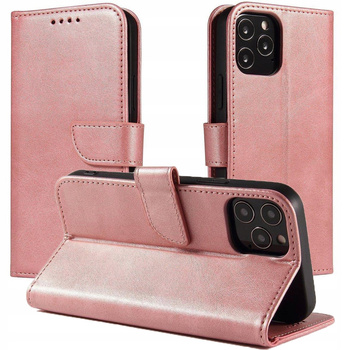 HURTEL ETUI FUTERAŁ POKROWIEC Z KLAPKĄ DO POCO M4 PRO 5G MAGNET CASE RÓŻOWY