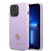 Etui Guess GUHCP13XPS4MU na iPhone 13 Pro Max purpurowy/purple hardcase Saffiano 4G Small Metal Logo