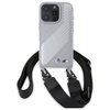 BMW BMHCP16L23PSCCG iPhone 16 Pro 6.3   szary/grey hardcase M Edition Carbon Stripe & Strap