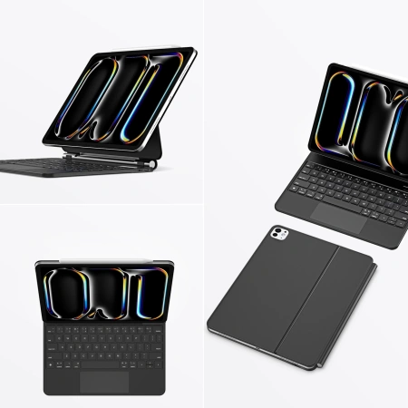 Etui Dux Ducis Keyboard (MK Series) z klawiaturą Bluetooth na iPad Pro 11 2024 - czarna