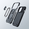 Joyroom Dual Hinge etui iPhone 14 Pro pancerny pokrowiec z podstawką uchwytem ring holder czarne