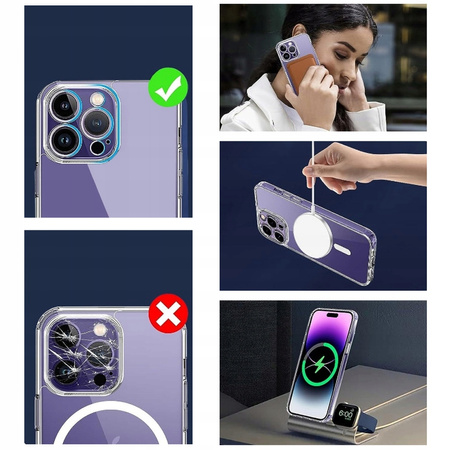 CO2 ETUI MAGNETYCZNE CLEAR CASE WZMOCNIONE DO MAGSAFE IPHONE 14 PRO