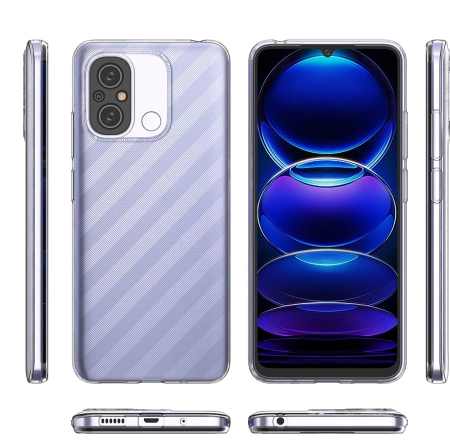 HURTEL POKROWIEC DO XIAOMI REDMI 11A 12C POCO C55 ETUI CIEŃKI PRZEZROCZYSTY