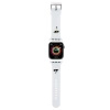 Pasek Karl Lagerfeld 3D Rubber Karl&Choupette Heads na Apple Watch 38/40/41mm - biały