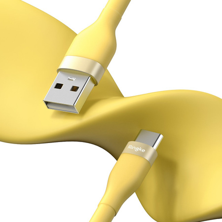 Ringke kabel USB-A - USB-C 480Mb/s 12W 2m żółty (CB60099RS)