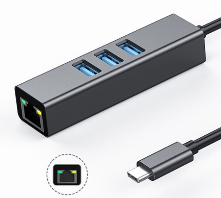 KARTA SIECIOWA HUB USB-C GIGABIT LAN 1000Mb RJ45